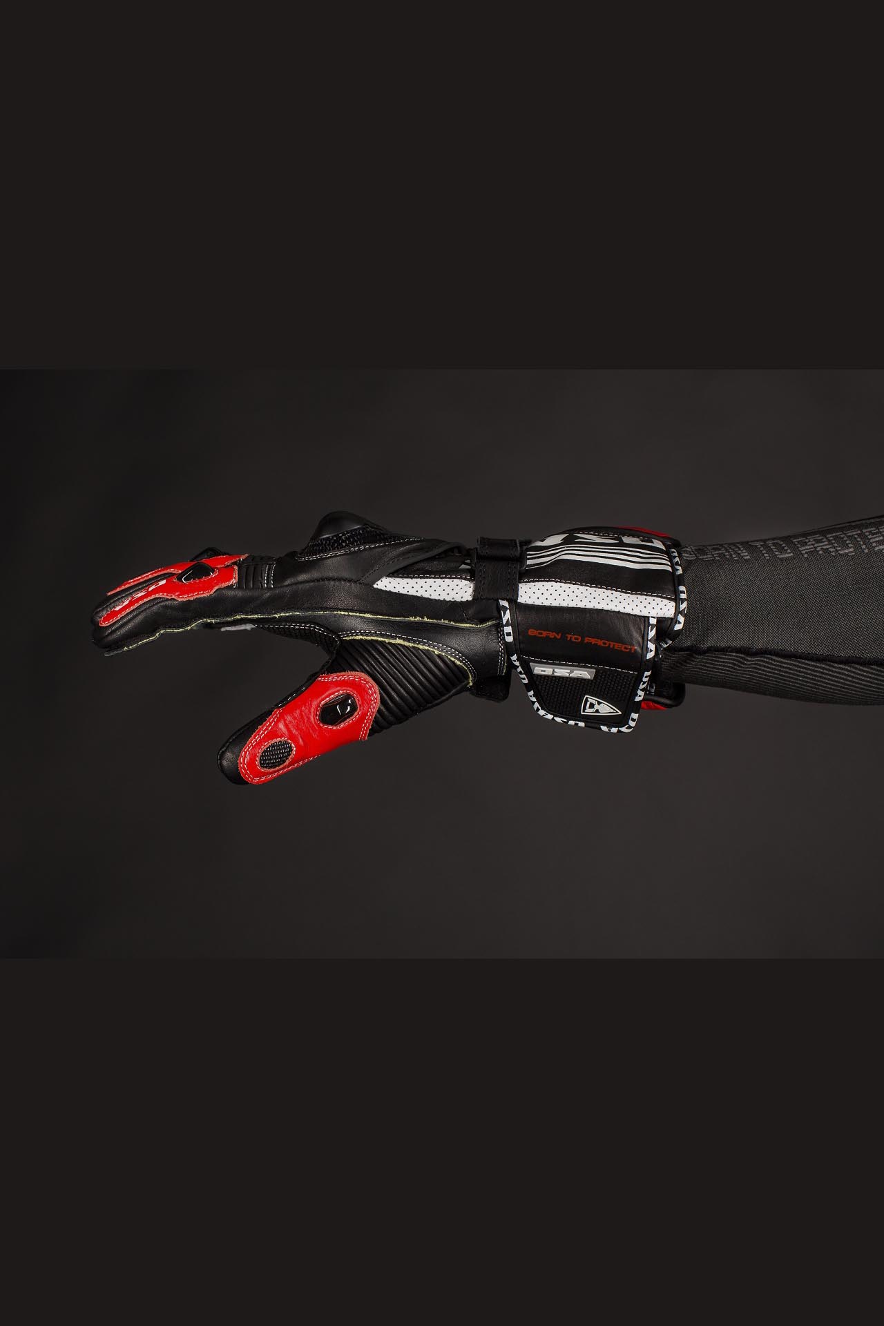 Перчатки OSA RACE PRO (Black/Red, 2XL)