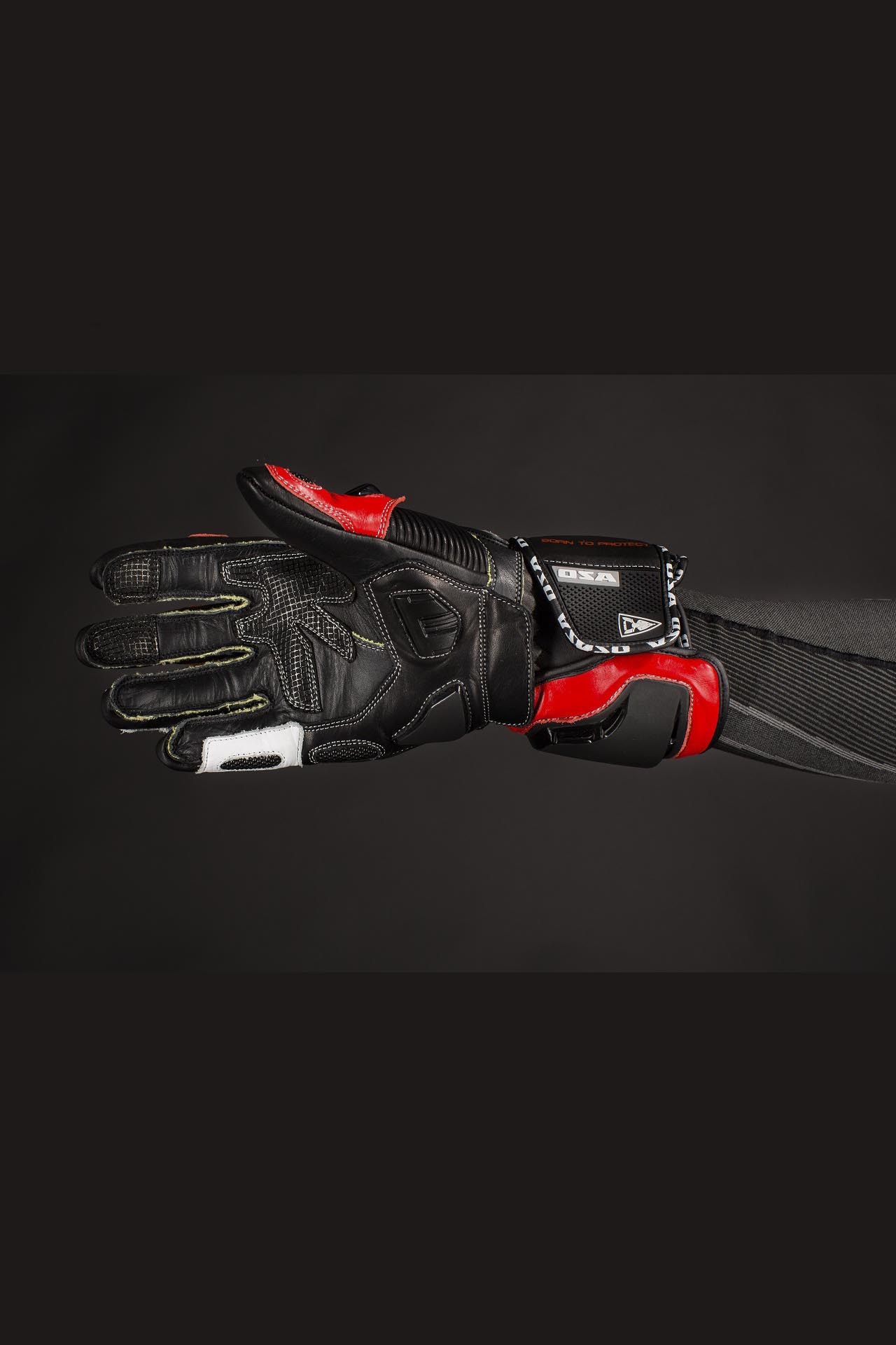 Перчатки OSA RACE PRO (Black/Red, 2XL)