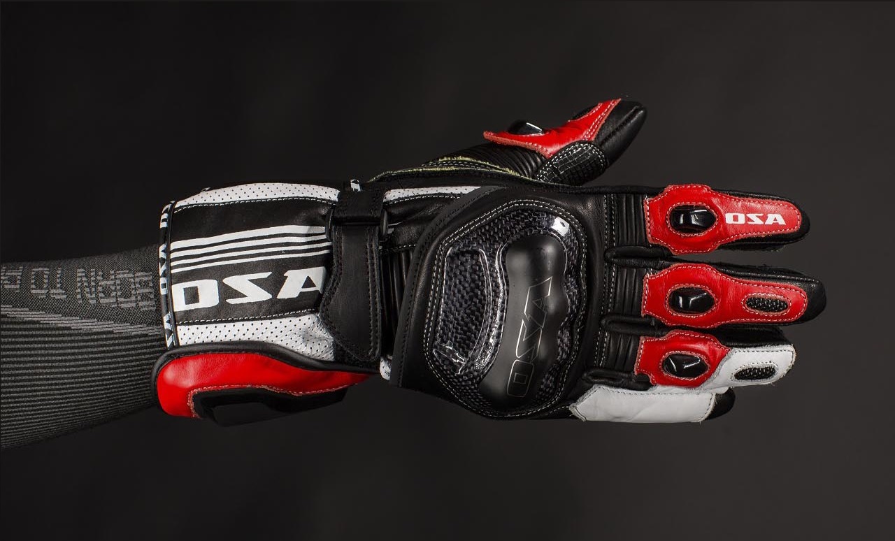 Перчатки OSA RACE PRO (Black/Red, 2XL)